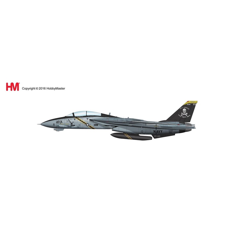 1/72 Grumman F-14B Tomcat CO Aircraft (AA103), VF-103 "Jolly Rogers", USS J. F. Kennedy, 2004"