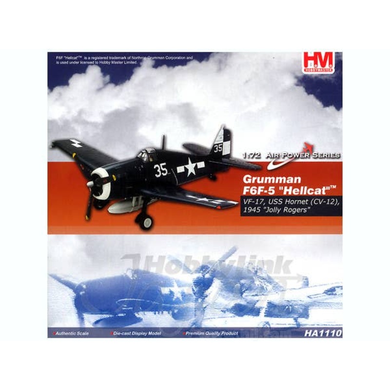 1/72 Grumman F6F-5 Hellcat VF-17 1945 Jolly Rogers