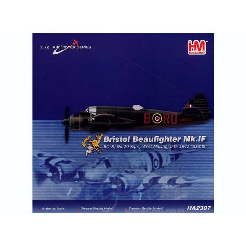 1/72 Bristol Beaufighter Mk.IF RO-B, No.29 Sqn., West Mailing, Late 1942 "Bambi"