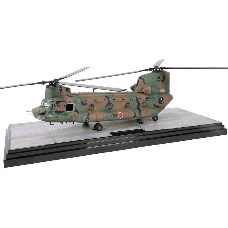 1/72 Ground Self-Defense Force Kisarazu Garrison CH-47J Chinook 1st Helicopter Group 105th Squadron Completed Product with Embroidery Patch
