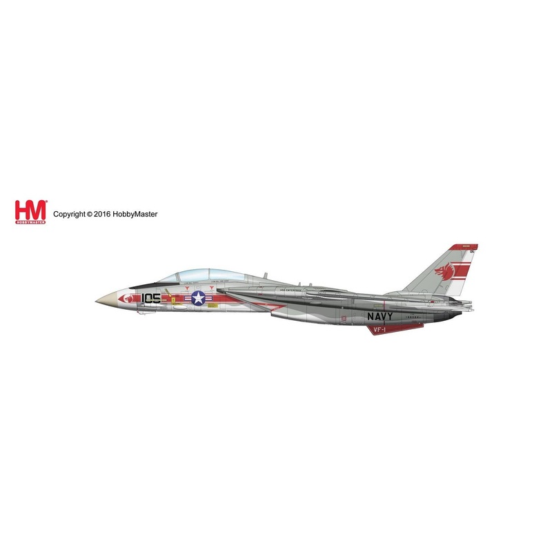 1/72 Grumman F-14A Tomcat NK105/158984, VF-1 "Wolfpack", 1975