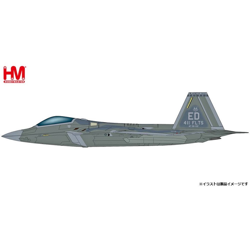 1/72 F-22 Raptor (with steathy pods) AF06-132, 411 FLTS, Edwards AFB, 2022