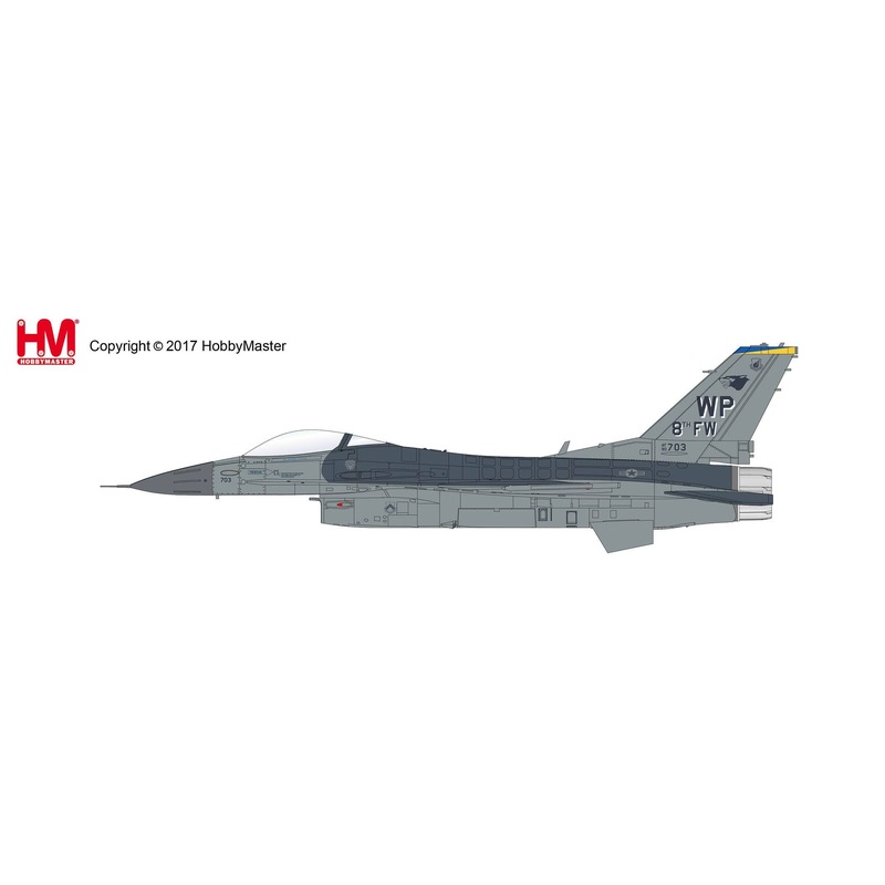 1/72 Lockheed F-16CG (90-0703, 8th FW Commander's Jet,Kunsan Air Base, 2007)