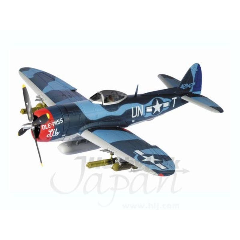1/72 P-47 Thunderbolt Diecast Model, USAAF, Ole Miss Lib
