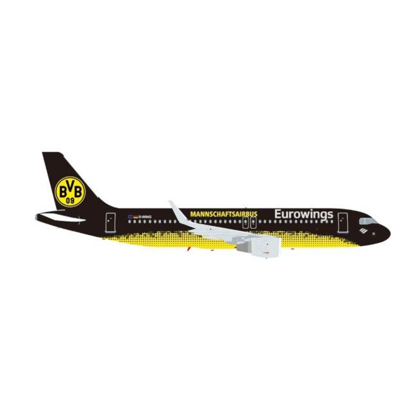 1/500 A320 Eurowings Borussia Dortmund Mannschaftsairbus