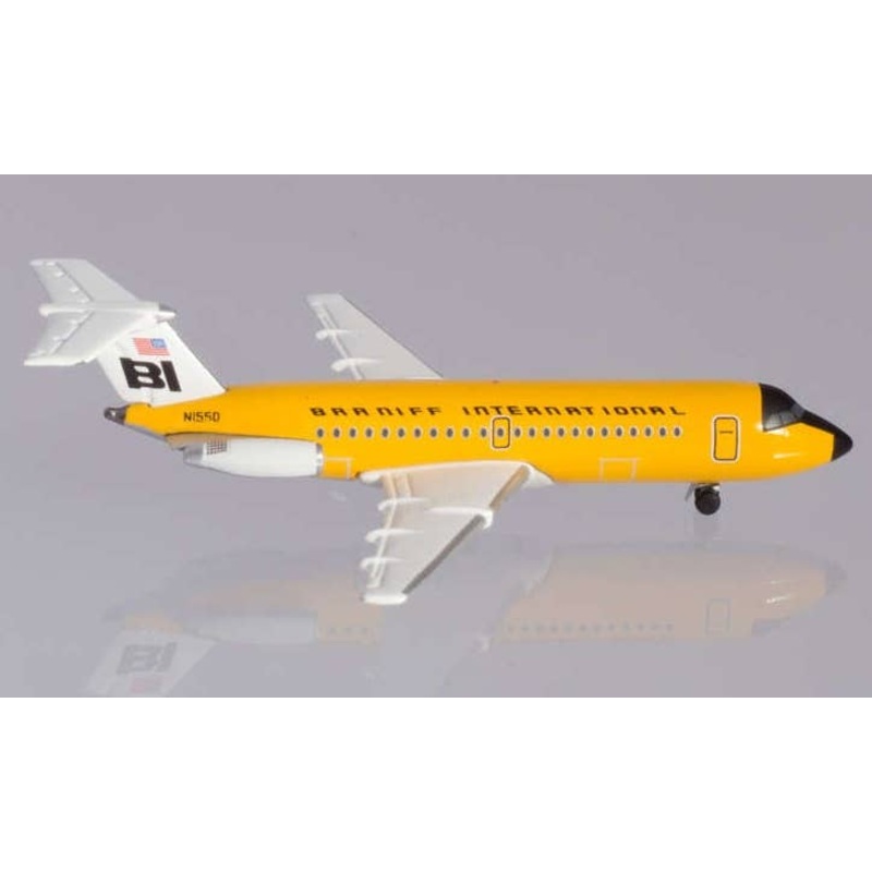 1/500 BAC 1-11-200 Braniff International Airways Jelly Bean Ocher N1550