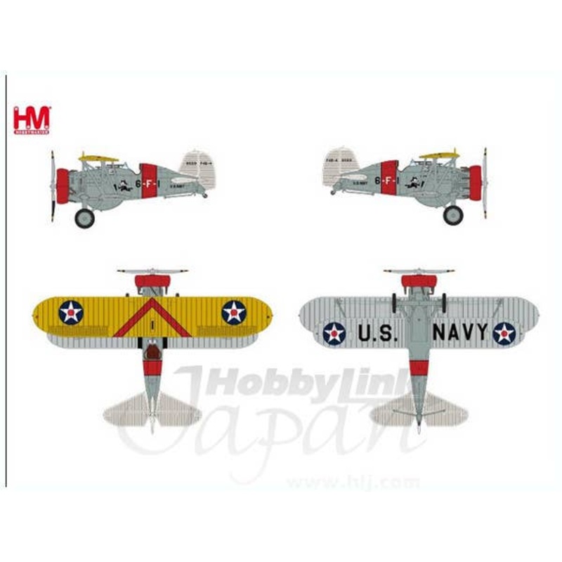 1/48 F4B-4 6-F-1 VF-6 of USS Saratoga California 1936