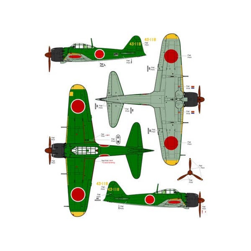 1/48 Mitsubishi A6M5 Zero Fighter Type 52-Kou 343rd Flying Corps (1944 Guam) Completed