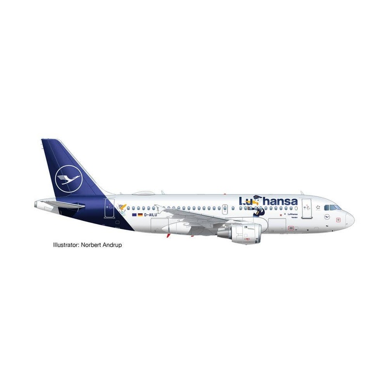 1/500 A319 Lufthansa Lu D-AILU Verden