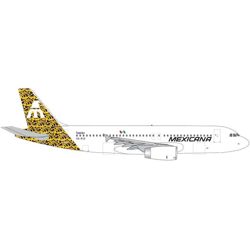 1/500 A320 Mexicana Air Talavera Tail Design Tizatlan Xa-Rjx