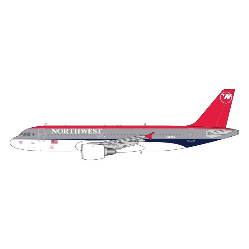 1/400 A320 Northwest Airlines N365NW (bowling shoe livery)