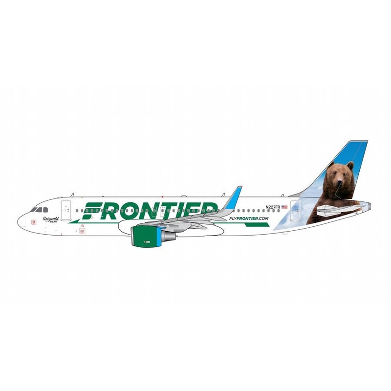 1/400 A320 (S) Frontier Airlines Grizwald the Bear N227FR