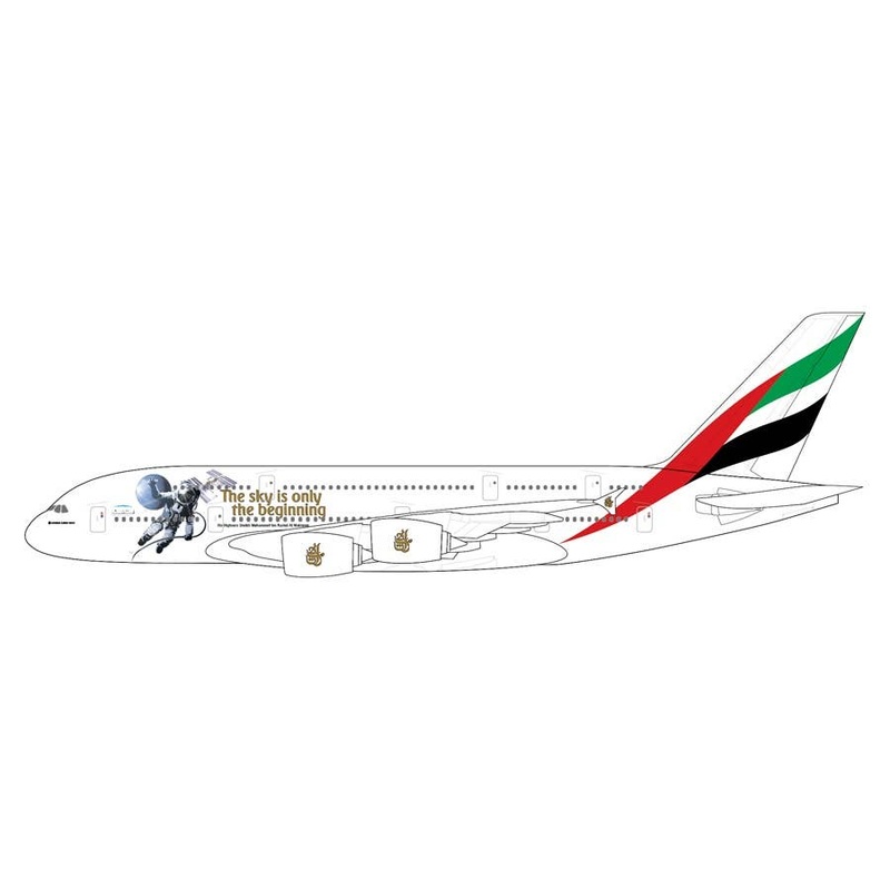 1/400 A380 Emirates UAE in Space Livery A6-EEH