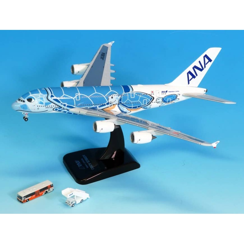 1/400 A380 JA381A Die Cast Model (with WiFi Radome & Gear) GSE Accessory 2pcs