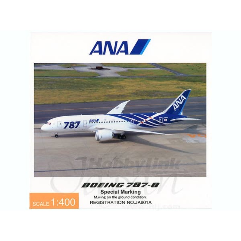 1/400 Boeing 787-8 ANA JA801A Special Painting RWY34L Flying Type