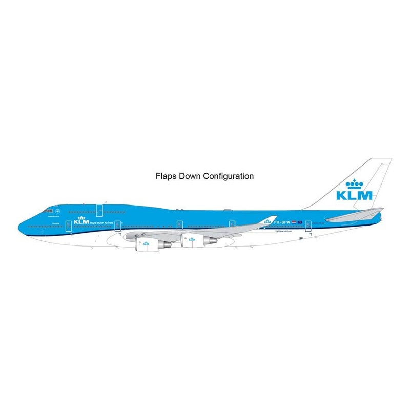 1/200 747-400(M) KLM Royal Dutch Airlines n/c PH-BFW (Flaps-Down Version)