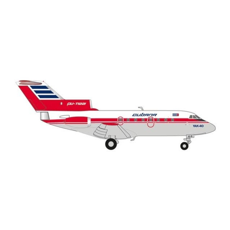 1/200 Yak-40 Cubana de Aviacion CU-T1221