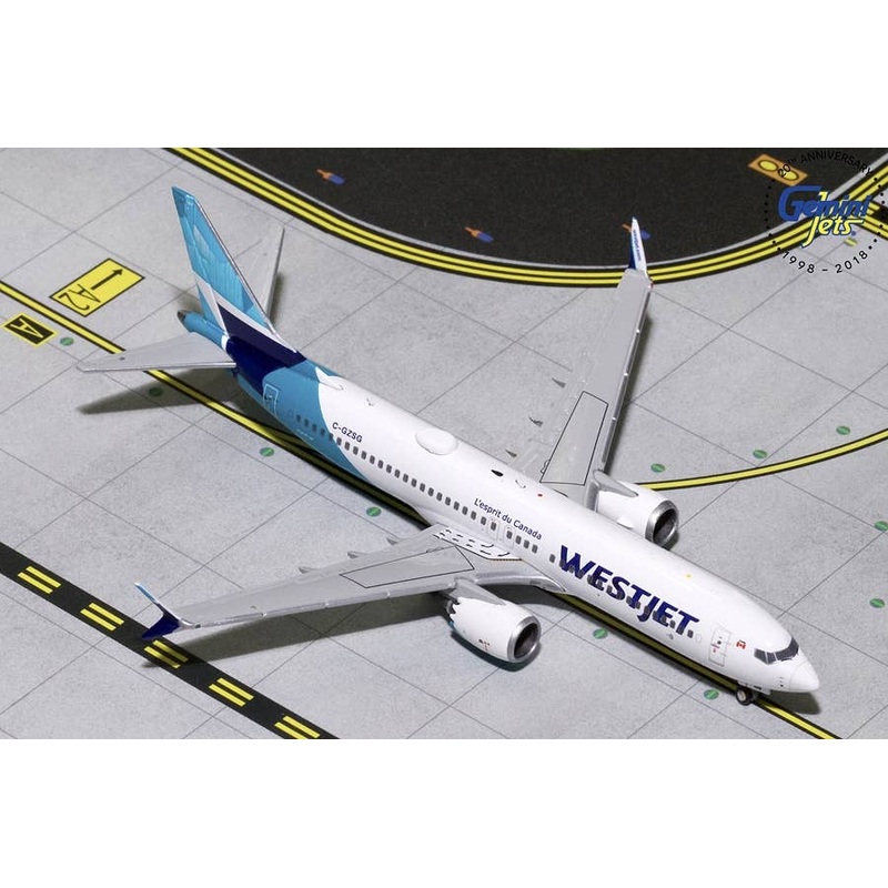 1/400 WestJet Airlines New Colors 737 MAX-8 C-GZSG