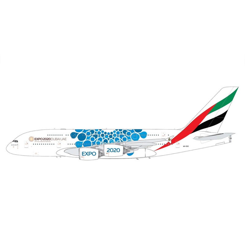 1/200 A380 Emirates Airline Expo 2020 Blue A6-EOC