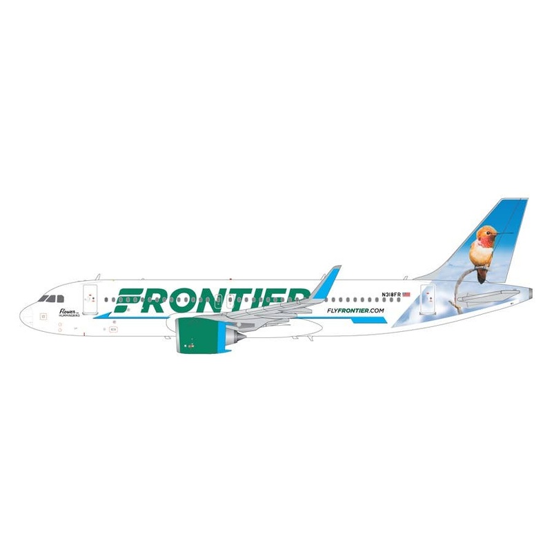 1/200 A320 Neo Frontier Airlines N318FR Flower the Hummingbird