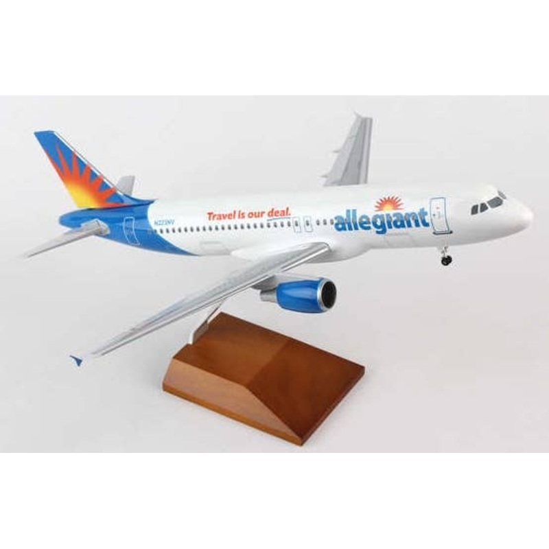 1/100 A320-200 Allegiant Air N223NV (With Gear and Wooden Stand)