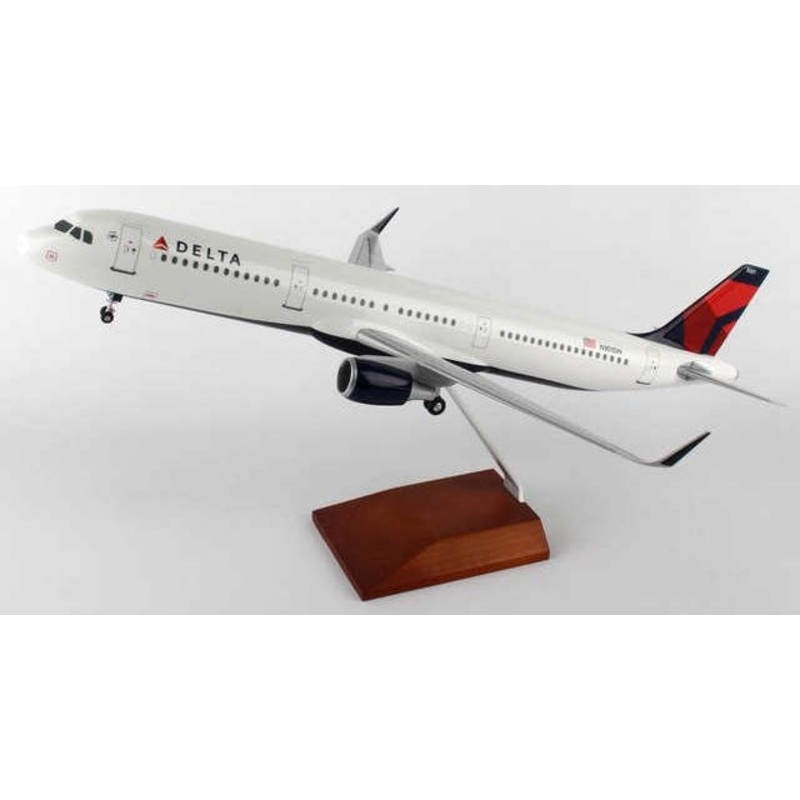 1/100 A321neo Delta Airlines (With Gear and Wooden Stand)