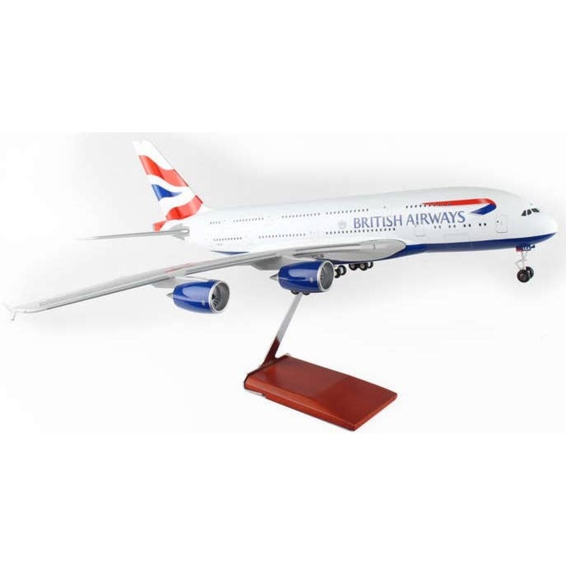 1/100 A380 British Airways (With Gear and Wooden Stand)