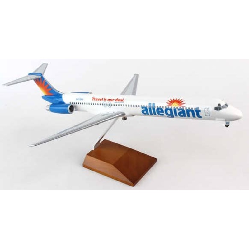 1/100 MD-80 Allegiant Air N415NV (With Gear and Wooden Stand)
