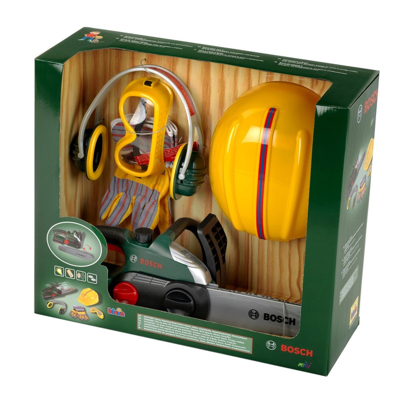 BOSCH CHAIN SAW, HELMET &  ACCESSORIES