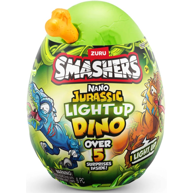 ZURU SMASHERS JURASSIC LIGHT UP NANO EGG