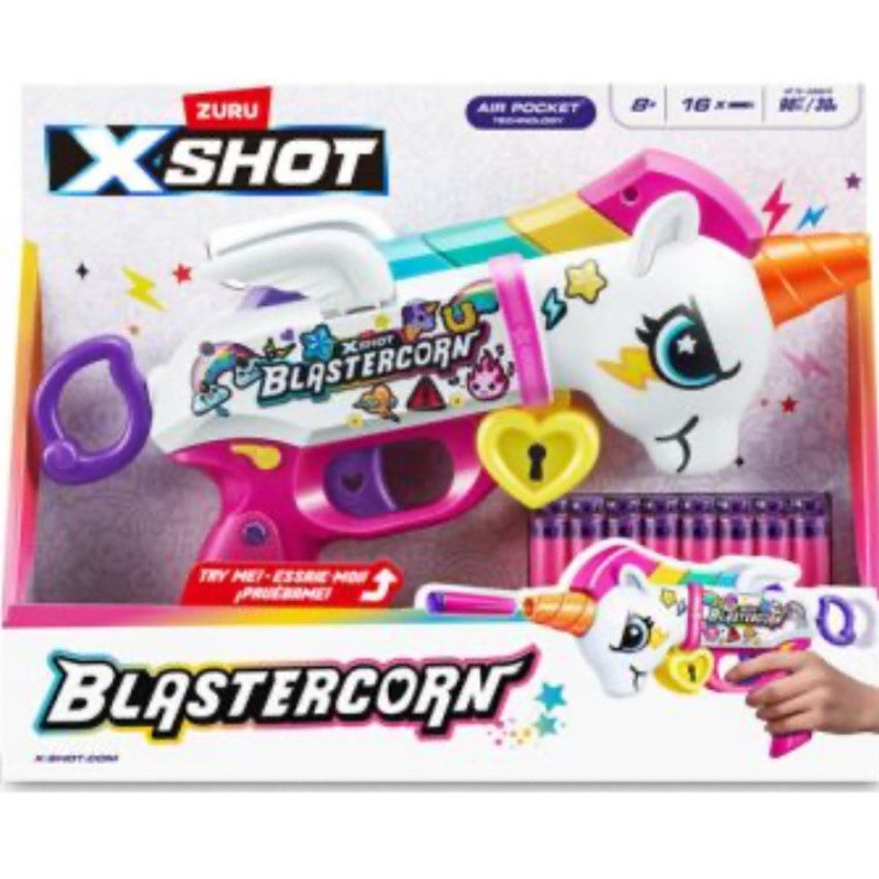 ZURU XSHOT BLASTERCORN W 16 DARTS