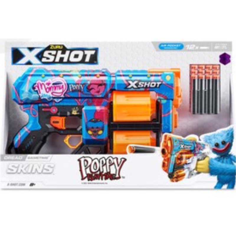 ZURU XSHOT SKINS DREAD POPPY PLAYTIME