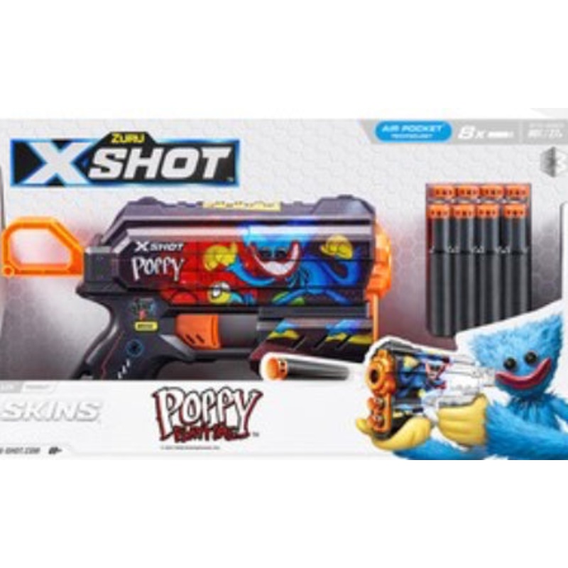 ZURU XSHOT SKINS FLUX POPPY PLAYTIME