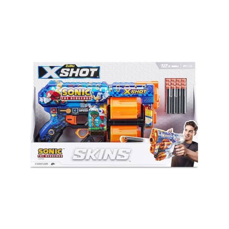 Zuru Xshot Skins Sonic The Hedgehog