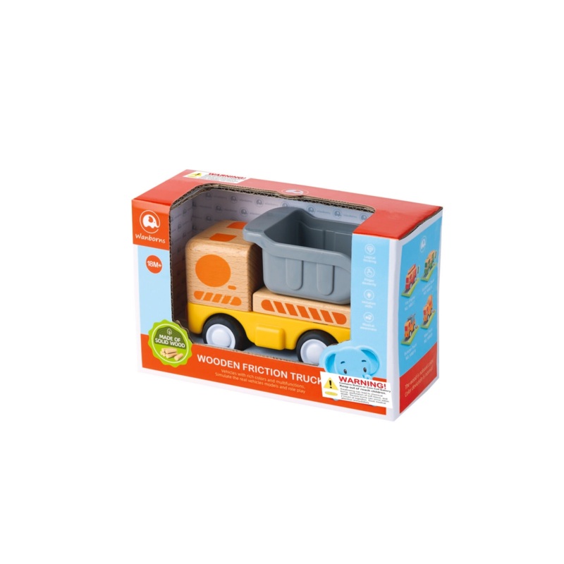 WOODEN FRICTION L&S DUMP TRUCK