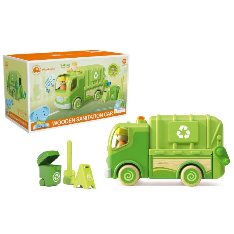 WOODEN L&S RECYCLE TRUCK
