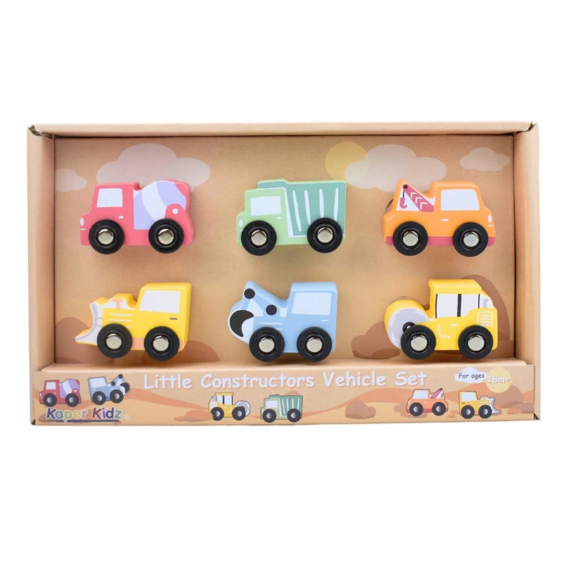 WOODEN VEHICLE SET LITTLE CONSTRUCTORS