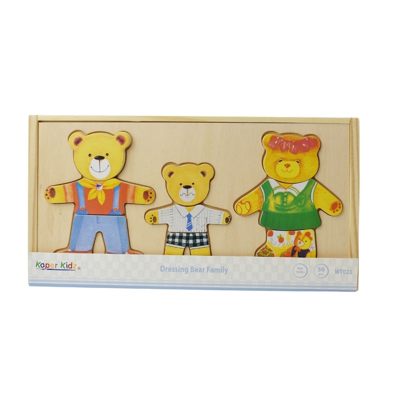WOOS DRESSING BEAR FAMILY