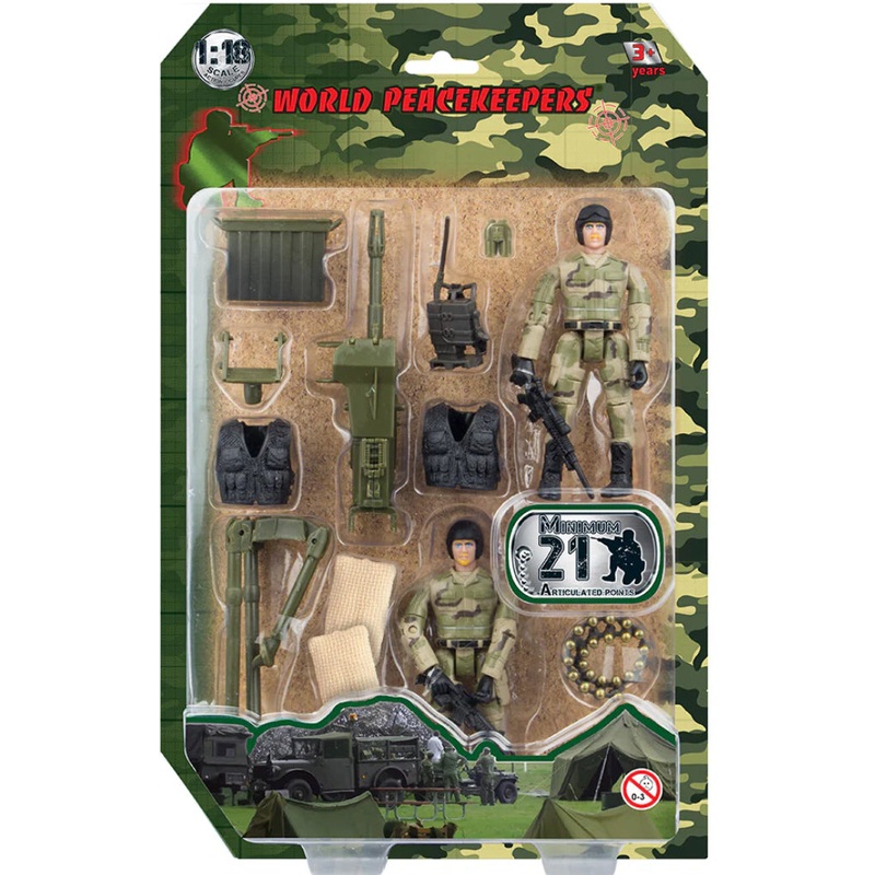 WORLD PEACE 1:18 2PK FIGURE & ACC