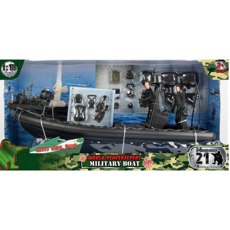 WORLD PEACE 1:18 NAVY SEAL R/B BOAT