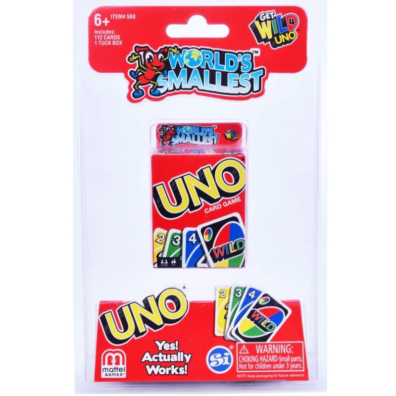 WORLD'S SMALLEST UNO GAME