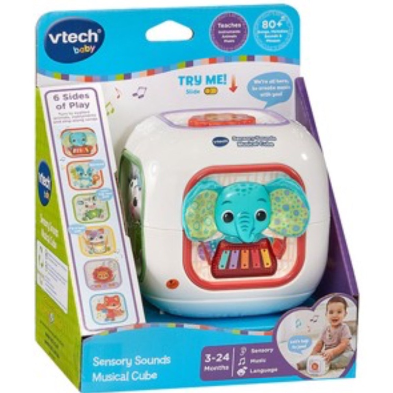 VTECH MUSICAL SENSORY SOUNDS BABY CUBE