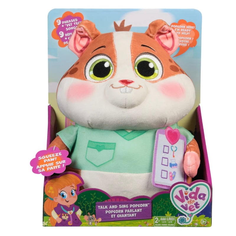 VIDA THE VET TALK & SING POPCORN PLUSH