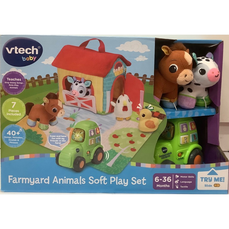 VTECH 2 IN 1 SOFT FARMYARD ANIMALS