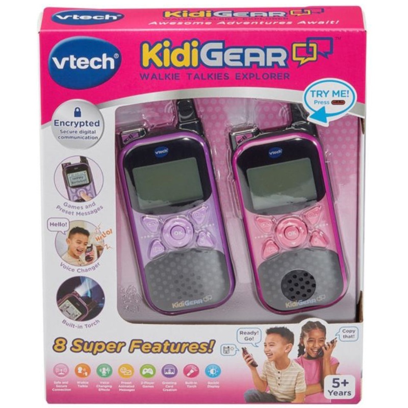 VTECH KIDIGEAR WALKIE TALKIE EXPLOR PINK