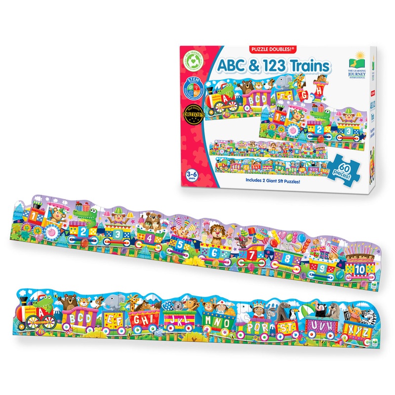 TLJ JUMBO FLOOR PUZZLE ABC & 123 TRAIN