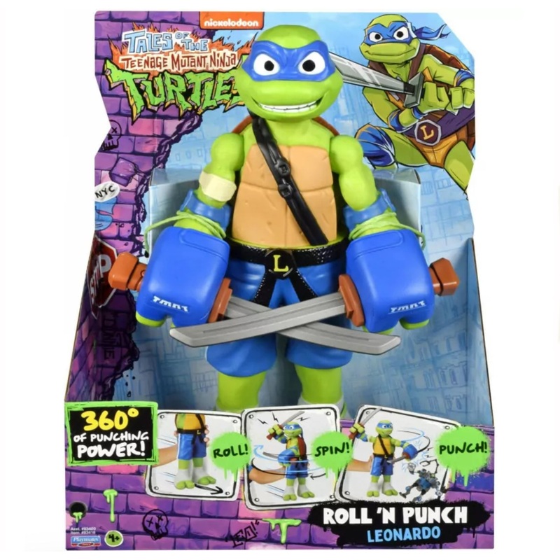 TMNT TV 12" ROLL & PUNCH LEONARDO FIG