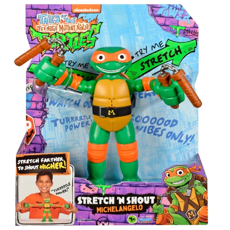 TMNT TV MUTS STRETCH N SHOUT MICHELANGEL