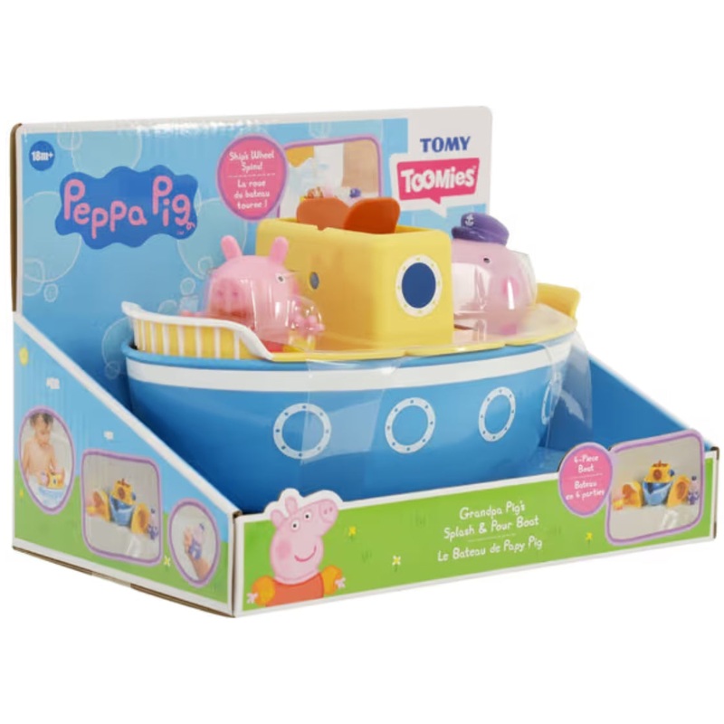 TOMY PEPPA PIG GRANDPA PIGS SPLASH BOAT