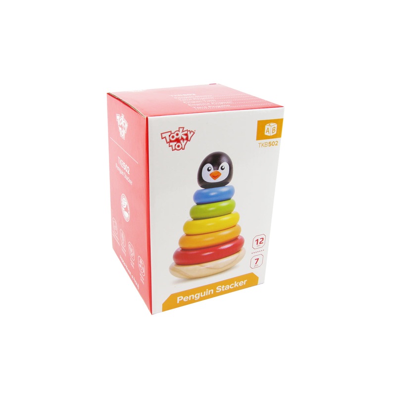 TOOKY TOY WOODEN PENGUIN STACKER